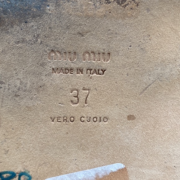 Miu Miu Leather Slides - Picture 8 of 8